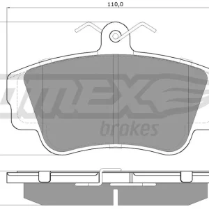 Oferta limitowana Zestaw klocków hamulcowych, hamulce tarczowe TOMEX BRAKES TX 13-99