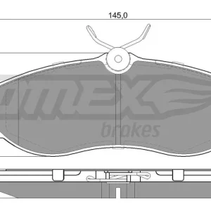 Tani Zestaw klocków hamulcowych, hamulce tarczowe TOMEX BRAKES TX 14-13