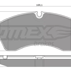 Zestaw klocków hamulcowych, hamulce tarczowe TOMEX BRAKES TX 14-24 Darmowy zwrot