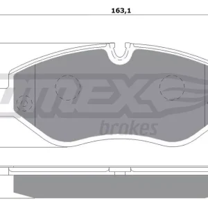 Dodaj do koszyka Zestaw klocków hamulcowych, hamulce tarczowe TOMEX BRAKES TX 14-25