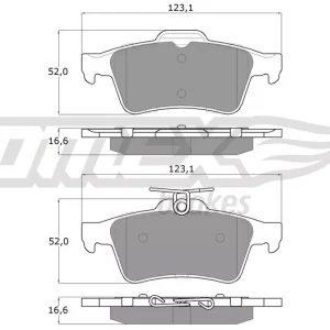 Zestaw klocków hamulcowych, hamulce tarczowe TOMEX BRAKES TX 14-28 Oferta limitowana