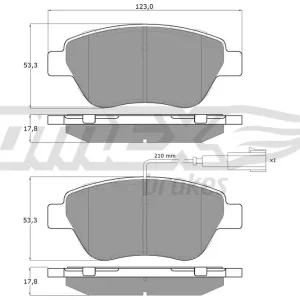 Premium Zestaw klocków hamulcowych, hamulce tarczowe TOMEX BRAKES TX 14-44