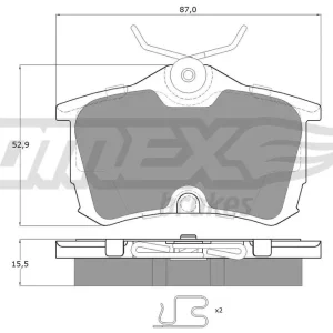 Najlepsza cena Zestaw klocków hamulcowych, hamulce tarczowe TOMEX BRAKES TX 14-51