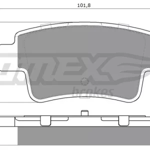 Bestseller Zestaw klocków hamulcowych, hamulce tarczowe TOMEX BRAKES TX 14-62