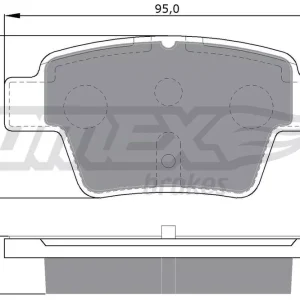 Kup teraz Zestaw klocków hamulcowych, hamulce tarczowe TOMEX BRAKES TX 14-65