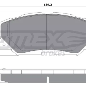 Bestseller Zestaw klocków hamulcowych, hamulce tarczowe TOMEX BRAKES TX 14-72