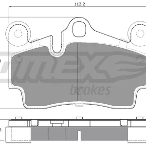 Niska cena Zestaw klocków hamulcowych, hamulce tarczowe TOMEX BRAKES TX 14-76