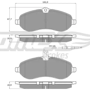 Ekspresowa dostawa Zestaw klocków hamulcowych, hamulce tarczowe TOMEX BRAKES TX 14-83