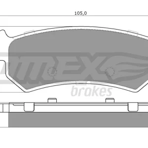 Zestaw klocków hamulcowych, hamulce tarczowe TOMEX BRAKES TX 14-98 Ostatnie sztuki
