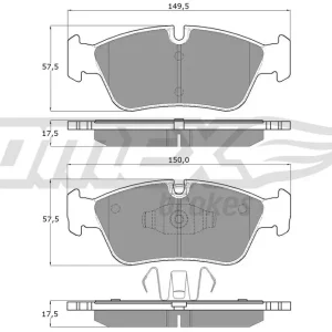 Hit cenowy Zestaw klocków hamulcowych, hamulce tarczowe TOMEX BRAKES TX 14-35