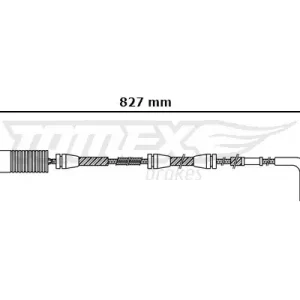 Styk ostrzegawczy, zużycie okładzin hamulcowych TOMEX BRAKES TX 30-50 Darmowy zwrot