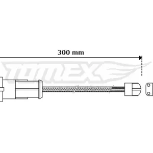 Styk ostrzegawczy, zużycie okładzin hamulcowych TOMEX BRAKES TX 30-53 Oferta czasowa