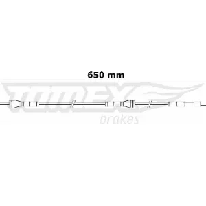 Styk ostrzegawczy, zużycie okładzin hamulcowych TOMEX BRAKES TX 31-15 Szybka dostawa