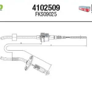 Cięgło, sterowanie sprzęgłem FTE 4102509 Ograniczona ilość