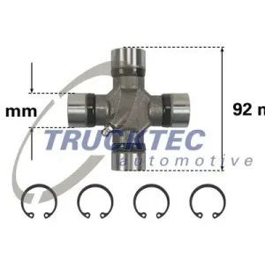 Nie przegap Przegub elastyczny wału TRUCKTEC AUTOMOTIVE 02.34.043
