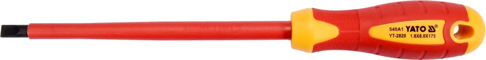 WKRETAK PLASKI 8X175MM ELEKTRYCZNY IZOLOWANY 1000V MAGNETYCZNY SZT YATO Bestseller