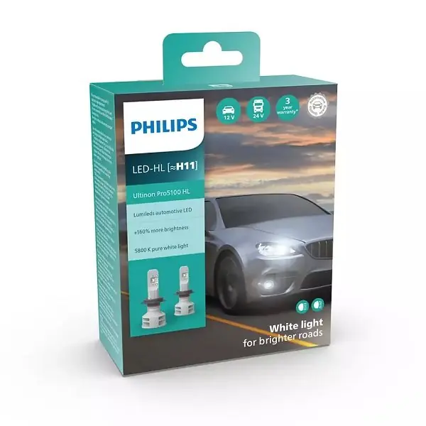 Żarówka LED H11 PHILIPS 11362U5100X2 H11 ULTINON PRO5100 5800K 2 szt Hit cenowy
