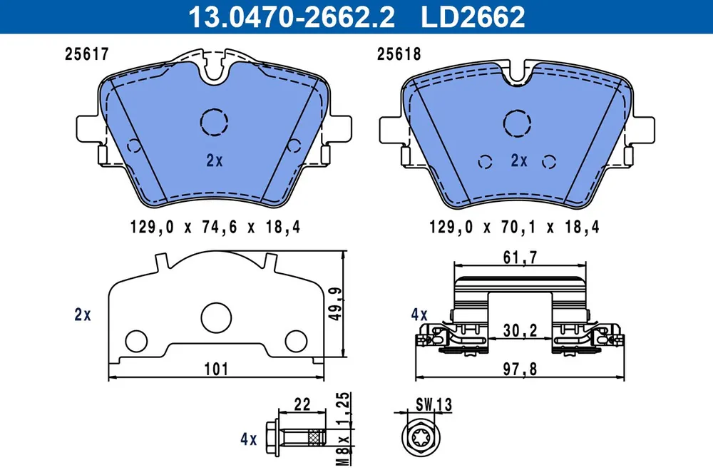 Tylko do końca tygodnia KLOCKI HAMULC. BMW X1 U11 22- PRZÓD