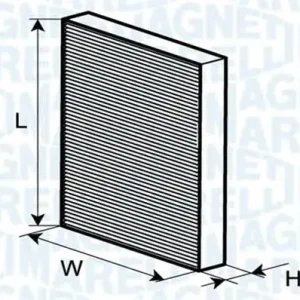 Tylko do końca tygodnia Filtr kabinowy MAGNETI MARELLI BCF340 CUK2862
