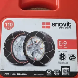 Łańcuchy śniegowe Snovit E9 KN110 Bezpieczna płatność